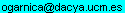o g a r n i c a arroba d a c y a punto u c m punto e s 